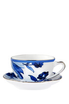 Blu Mediterraneo Fiore Piccolo Tea Cup & Saucer Set